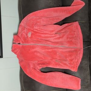 Women's North Face full zip jacket pink size Small